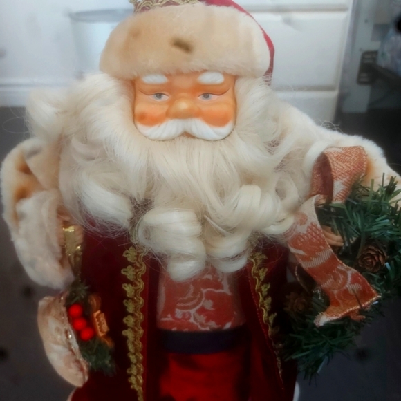 Vintage Danson Santa 16 inches porcelian head and hands with box - Picture 2 of 7